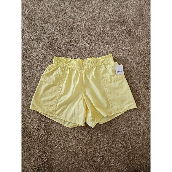 Free People Movement Women's In The Wild Shorts Yellow Size XS NEW $58 - Picture 1 of 5